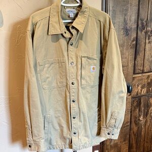Carhartt Men's Tan Canvas Work Jacket